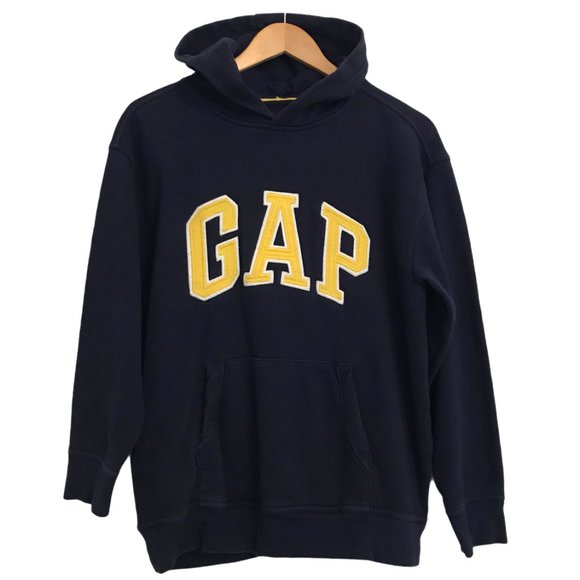 GAP Other - GAP KIDS Thick Embroidered Spell Out Hoodie Hooded Sweatshirt